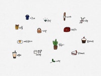 [goodnotes sticker] 굿노트 일상 소품 스티커 무료 다운로드 png