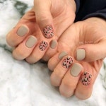 • Nail Design 올 가을에는 호피가 대세! 호피네일로 트렌디하게 : 네이버 블로그 | Manicura de uñas, Uñas de gel cortas... 