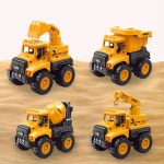 Temu｜1개 재미있는 관성 빌딩 차량 - 굴삭기 및 덤프 트럭... 4피스 관성 빌딩 차량 세트 - 굴착기와 덤프 트럭 장난감, 6-8세 소년을... 