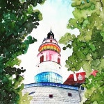 수채화 illustrator에 있는 핀