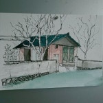 진주 금산 덕의길 시골집 | 시골집, 진주, 스케치
