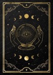 Gold Mystical Tarot Poster by Moon Calendar Studio | Displate in 2023 | Celestial art, Astrology art, Tarot