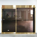 상가 인테리어 골드 프레임 자동문 interior design 자동문의고수