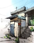 JiniUrbans on Instagram: “수원 지동 골목 풍경 Suwon Jidong Alley Scenery. @staedtler_kr @sinhancorp @herendbrush @neslyat... 