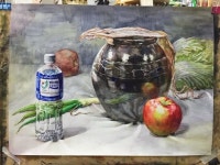 Watercolor Still Life에 있는 Yogie Ginanjar님의 핀 | 페인트, 정물화, 수채화 아트