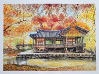 Watercolorpainting(그림저장소)에 있는 Beauty soogi님의 핀 | 놀라운 그림, 풍경 수채화, 풍경 그림