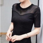 빛나는 보석으로 꾸며진, 매력적인 라인댄스복 티셔츠 in 2024