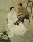 張遇聖「画室」（１９４３年）＝朝鮮美術展特選 | 인물화, 미술사, 한국의 미술