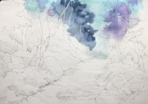 [풍경수채화] 숲으로 - 수채화과정 : 네이버 블로그 | 풍경 수채화, 예술품, 그림