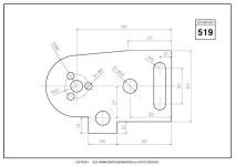 STUDYCADCAM 2D CAD 연습 519 (PDF) - Payhip in 2024 | Autocad, Autocad tutorial, Cad drawing