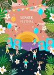 무제한 이미지소스 X 아이클릭아트 이미지포털 아이클릭아트 | Summer illustration, Festival posters, Summer festival
