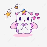 귀여운 일러스트 수면 소녀 유니콘, 분홍, 소녀심, 멍멍하다 PNG 일러스트 및 PSD 이미지 무료 다운로드 - Pngtree