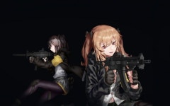 Wallpaper Anime girls, ump45 and ump9, anime | 소녀, 소