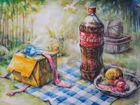 다트미술학원 - #정물수채화 학생수업작