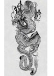 Pin page Decalquer에 있는 rosielson ramos님의 핀 | 용 문신 디자인, 문신 디자인, 용 문신