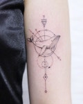 whale & geometry🐋 . . . #tattoo #tattoos #tattooed #whaletattoo #geometrytatt... by @애리타투 | videoizle.design | Subtle... 