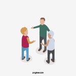 세 개의 대화 사람 일러스트, 벡터 Png, 세 사람의 대화, 논의하다 PNG 일러스트 및 PSD 이미지 무료 다운로드 - Pngtree