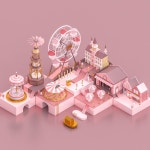 Check out this @Behance project: “Pink Toy World” https://www.behance.net/gallery/63187279/Pink-Toy-World | 3d 아트, 배경... 