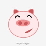 핑크 돼지 띠 원소 및 만화, 분홍, 만화, 귀엽다 PNG, 일러스트 및 벡터 에 대한 무료 다운로드 - Pngtree