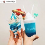 🌊🌊💙💙 (BASED ON SEOUL 🇰🇷🇰🇷) #레미콘 #remicone #아이스크림 #icecream #디저트 #dessert #하와이안비치... 