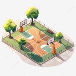 아이소메트릭 농구장, 법원, 건강, 바구니 PNG 일러스트 및 이미지 에 대한 무료 다운로드 - Pngtree