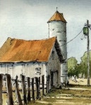Pin by 𝔼 𝕗 𝕚 𝕝 on A Castl㉫ Th㉫m㉫ | Watercolor architecture, Architecture drawing art, Fall canvas painting