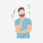 파란 불안한 사람 생각 혼란스럽고 입에 Har 손 사람 일러스트 손 일러스트, 불안한 사람 생각, 혼란스러운 사람, 평면 그림 PNG, 일러스트... 