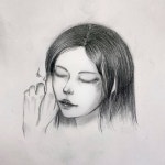 연필화에 있는 Sb_ilus님의 핀 - 2021 | 소녀, 연필화