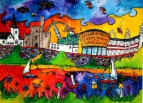 Colourful City - Coasters and Placemats | 그리기