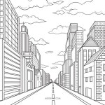 Pin de Hyoeun Park em 투 시 | Desenhos de predios, Pintura de paisagem urbana, Ponto de fuga