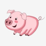 만화 일러스트 새끼 돼지 동물 귀여운 핑크색, 돼지 클립 아트, 만화, 분홍 PNG 일러스트 및 PSD 이미지 무료 다운로드 - Pngtree