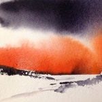 Pin by 정임 김 on 쉬운수채화 | Watercolor landscape, Landscape, Instagram