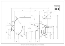 STUDYCADCAM 2D CAD 연습 804 (PDF) - Payhip in 2024 | Cad drawing, Autocad isometric drawing, Geometric drawing