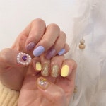 이아디자인 | 양손다른 매력💜💛 . . 예약시 꼭 읽어주세요✔️✔️ . 다이렉트는 확인하지 않습니다 예약시간 15분이상 늦으시면 자동예약취소됩니다...