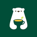 북극곰 차 컵 부정적인 공간 로고 벡터 아이콘 그림 | 프리미엄 벡터 Illustration of a Polar Bear Holding a Cup of Coffee
