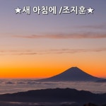 ★새 아침에 /조지훈★ 모든 것이 뒤바뀌어 질서를 잃을지라도 성진(星辰)의 운행만은 변하지 않는 법도를 지니나니 또 삼백예순날이 다 가고 사람... 