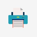 사무 기기 문구 일러스트 전자 제품 프린터, 사무 기기, 녹색, 프린터 PNG 일러스트 및 PSD 이미지 무료 다운로드 - Pngtree 사무... 