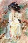 The Athenaeum - Emily Wedgwood (John Singer Sargent - ) 1908-1909 | 인물화, 수채화, 파스텔