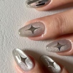 of Nail Trends: 200 Inspirational Ideas to Keep Your Manicure Fresh and Fashion- - 2024 | 네일 패션, 은색 네일, 네일 스타일