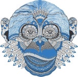 원숭이 만다라 삽화 - Pixabay의 무료 벡터 그래픽