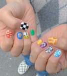 Pin by 희아 on 네일아트 | Hippie nails, Pretty nails, Cute nails