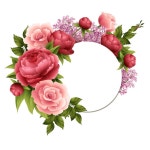 Pin de ORANGE N GREEN em 라벨 | Moldura de flores, Desenho de papel, Fundo para cartao