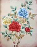 모란도 설화작품 | 민화, 모란 그림, 그림