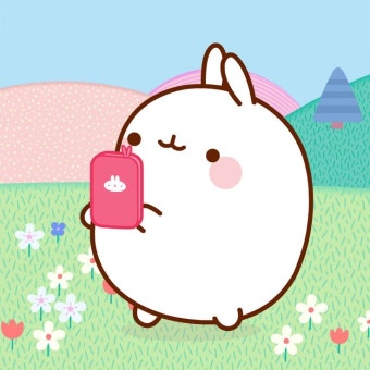 New GIF on Giphy | Molang, Cute gif, Cute characters