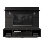 Manhattan Comfort Cabrini TV Stand and Floating Wall TV Panel with LED Lights 2.2 | 인테리어, 집, Tv장