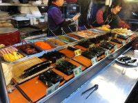 『ひとり釜山〜南浦洞の屋台通り「원조꼬마김밥」でポジャン〜』 | 屋台, ひとり, 通り