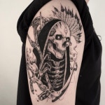 Instagram profile post: “스컬스컬💀💀💀 •작업량을 늘리기위해 저렴한견적에 작업중입니다. . . . . . . #블랙워크 #블랙…