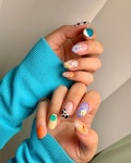 Pin by 희아 on 네일아트 | Easter nail designs, Girls nail designs, Nail designs