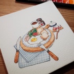 #브런치 #빵스타그램 #카페 #디저트 #그림 #드로잉 #수채화 #펜드로잉 #푸드일러스트 #음식그림 #일러스트 #brunch #bread #sallad #c... 