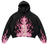 Flame Skull Print Hoodie: European and American Trendy Womens Top | Hoodie print, Womens trendy tops, Hoodies womens